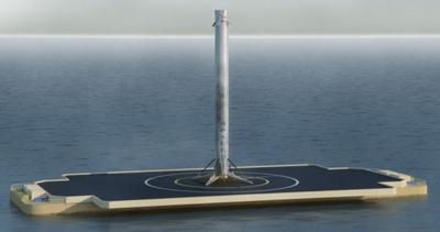 전봇대 형태의 팰콘 로켓은 제어가 용이하지 않다 ⓒ SpaceX