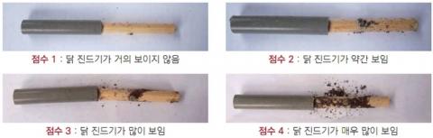 나무막대기를 이용한 모니터링 방법의 판정 기준 ⓒ 농촌진흥청