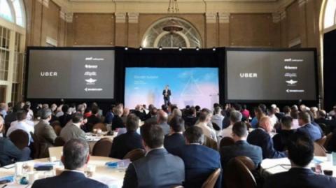 드론 택시 사업이 발표된 우버의 서밋 현장 ⓒ UBER