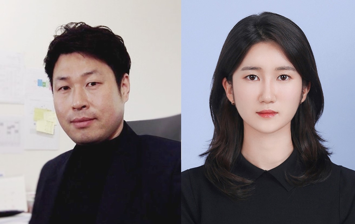 연구진 모습 UNIST 장성연 교수(왼쪽)와 백정예 연구원(제1저자). ⓒ울산과학기술원 제공