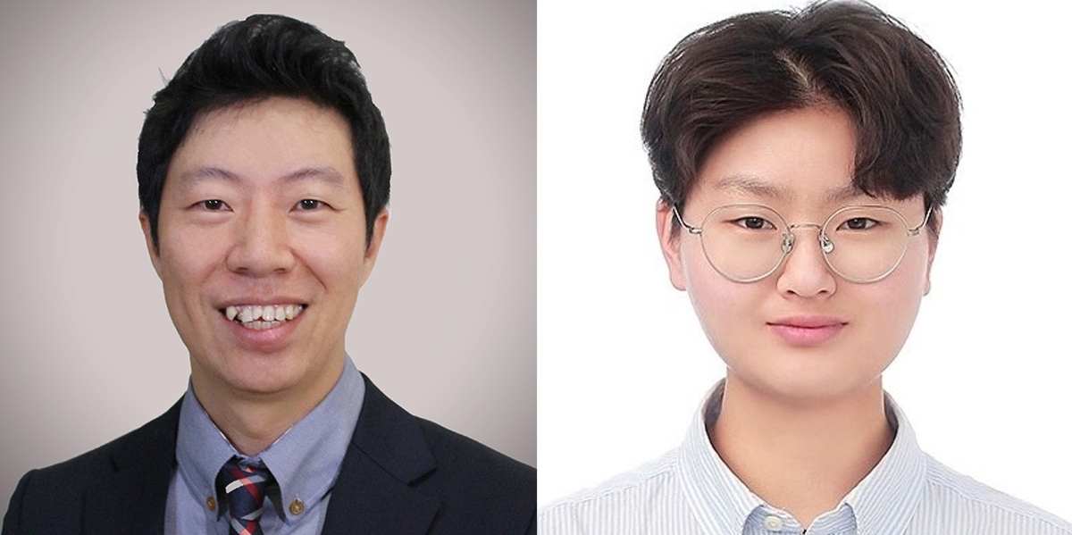 연구진 모습 UNIST 이슬기 교수(왼쪽)와 정이수 연구원(제1저자). ⓒ울산과학기술원 제공