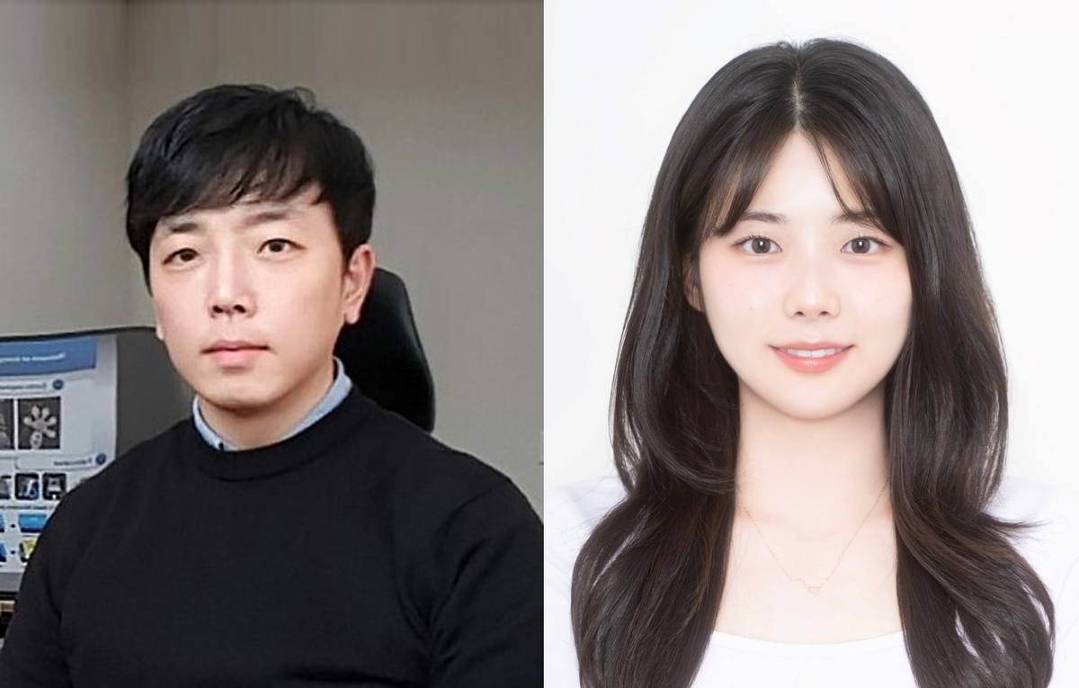 UNIST 정훈의(왼쪽) 교수와 김소미 연구원 ⓒ UNIST 제공
