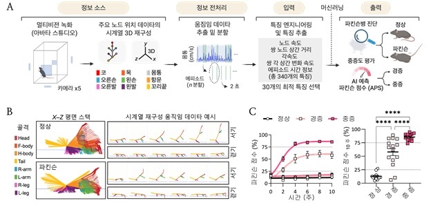 인공지능 기반 파킨슨병 진단 ⓒ KAIST 제공
