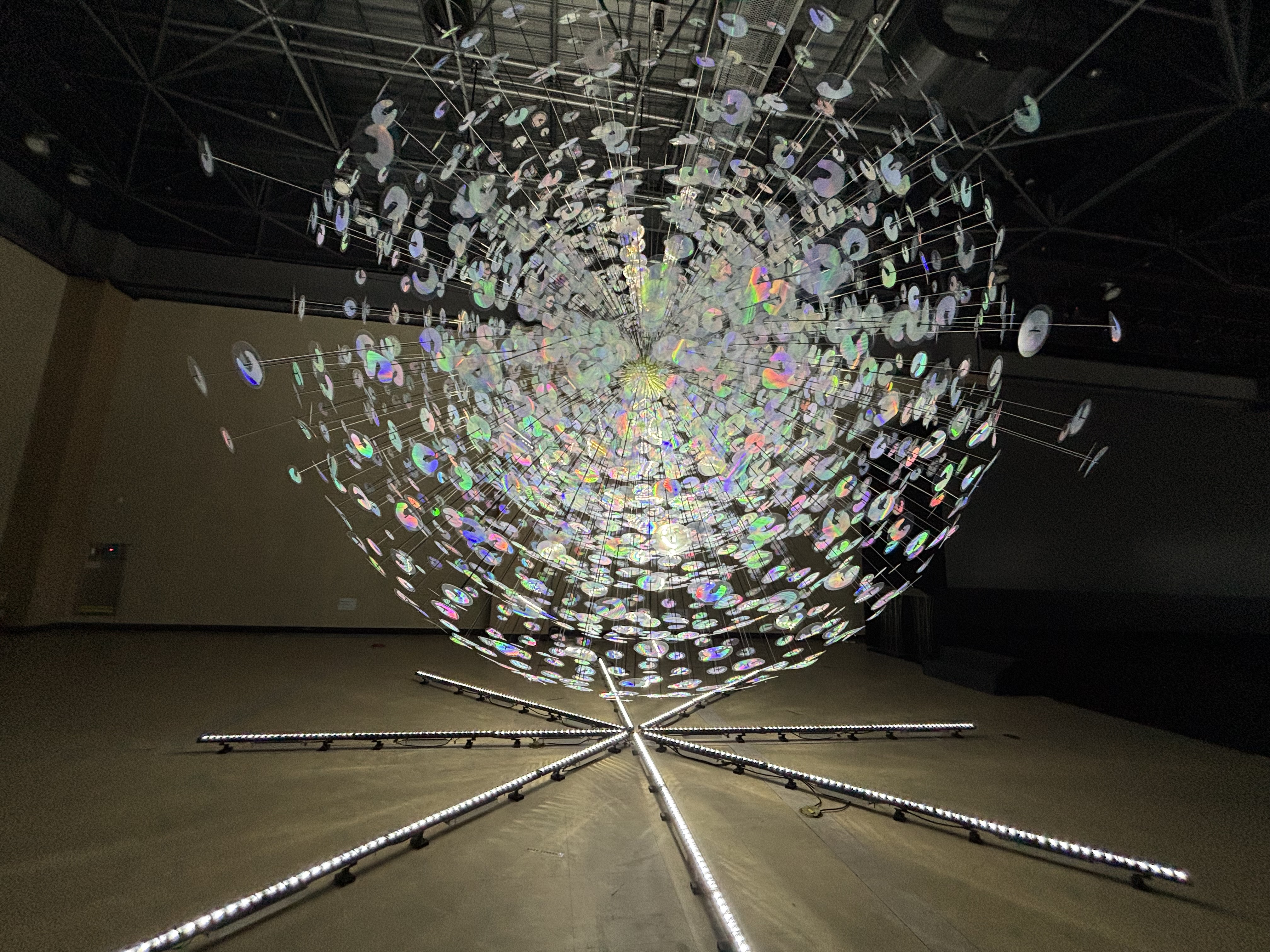 이지연 작가와 최대근 한국기계연구원 박사가 협업한 작품 ‘얼룩무지개숲’ Ⓒ사이언스타임즈 권예슬