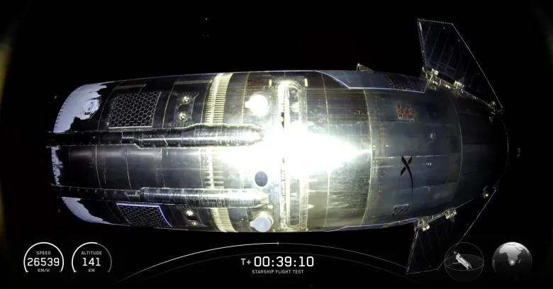 스타십이 자신의 탑재물에 의해 우주에서 찍힌 것은 프로그램 역사상 처음이다. ©SpaceX webcast