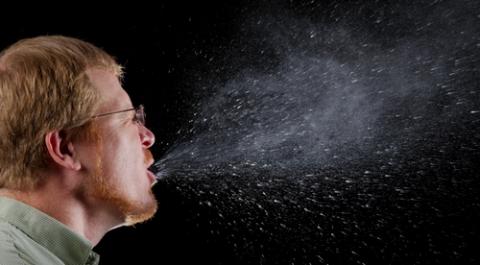 재채기를 할 때 튀는 침도 에어로졸이 된다 ⓒ wikipedia