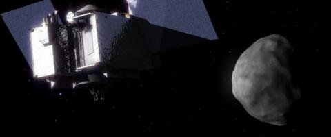 소행성 베뉴에 접근하고 있는 탐사선의 상상도 ⓒ NASA