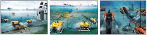 수중건설로봇사업단이 개발한 3종 건설로봇