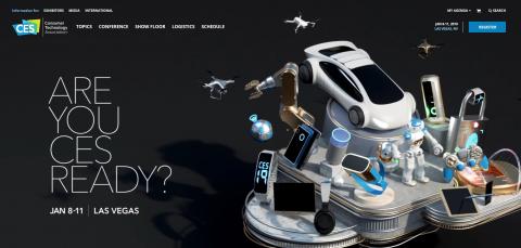‘CES 2019’에 소개될 2019년의 주요 기술 트렌드는 인공지능(AI), 스마트홈, 디지털 헬스케어, e스포츠, 복원력을 갖춘 스마트시티인 것으로 알려졌다. ⓒ CES 홈페이지(www.ces.tech) 캡처 화면.