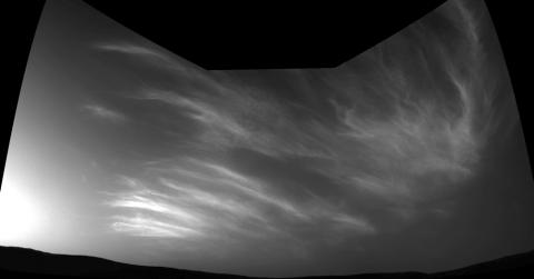 The atmosphere of Mars green from Mars explores ios curiosity. According to the results of the analysis, frozen carbon dioxide in the South and North Pole region is affecting the atmosphere, causing seasonal changes. ASNASA