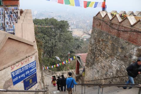 히말라야 산악지대에 위치한 난기마을로 가는 길 ⓒ EWB-KASIT