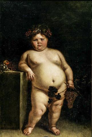 스페인 화가 후안 카레뇨 미란다(Juan Carreño de Miranda, 1614- 1685)가 1680년에 그린 소녀 그림. 비만이 특징인 프래더-윌리 증후군을 가졌던 것으로 짐작된다. Credit: Wikimedia Commons