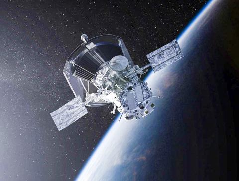 지구를 떠나는 NASA의 파커 태양 탐사선 상상도. CREDIT: NASA/Johns Hopkins APL/Steve Gribben