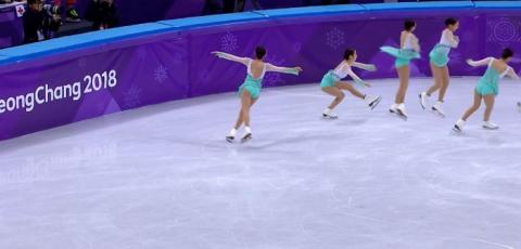 5G를 기반으로 찰나의 순간을 시청자들에게 제공한 타임슬라이스 기술 ⓒ 평창올림픽조직위원회